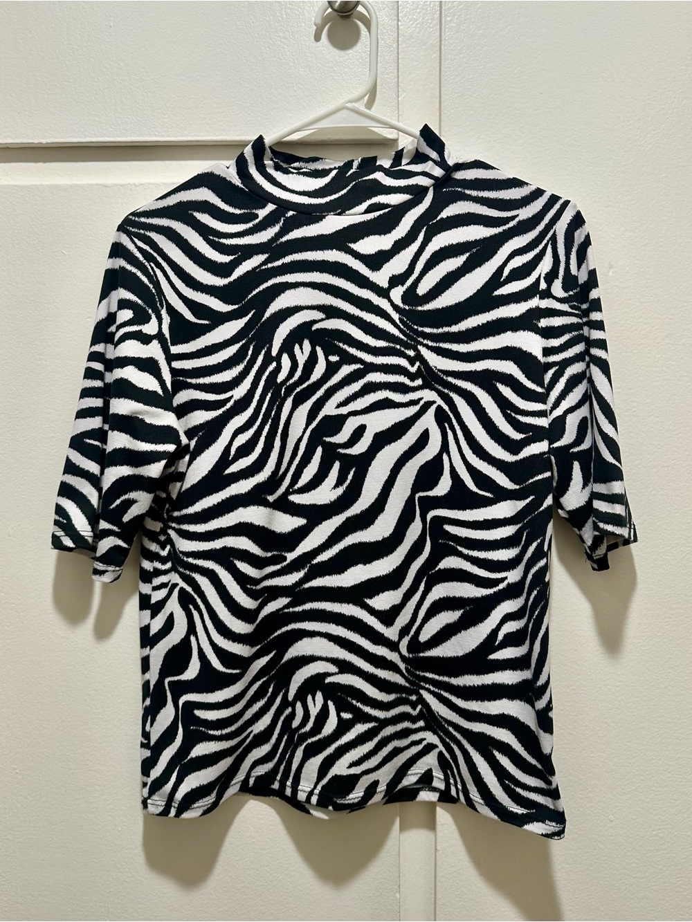 Zebra High-Neck Top - Mady & Nell